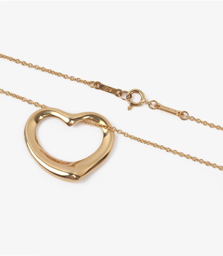 新作☆ Tiffany(ティファニー) 18K Open Heart Pendant(送料込) Tiffany & Co. Diamond & 18k Gold Open Heart Pendant by Elsa