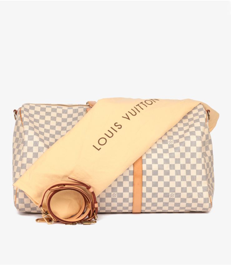 Louis Vuitton Damier Azur Keepall 55 Bandoulière CB1064 | Xupes