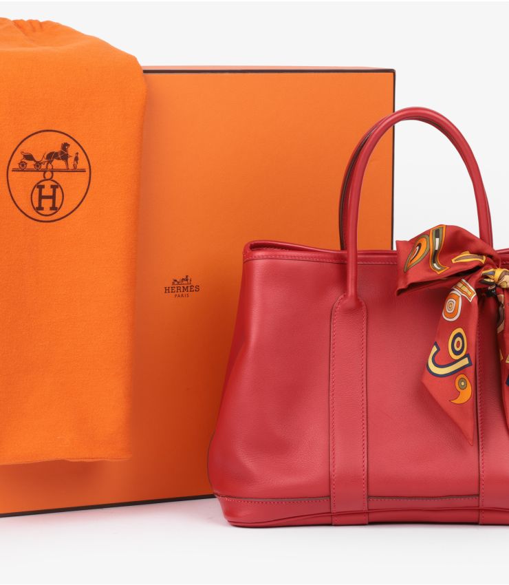 Hermès Pre-Owned Rouge Garance Garden Party 30cm CB1114 | Xupes