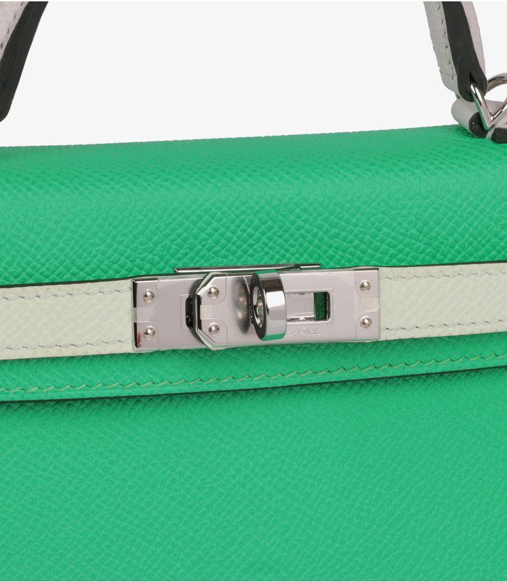 Hermès Vert Comics, Vert Fizz, Gris Perle Kelly 20 HB5200 | Xupes