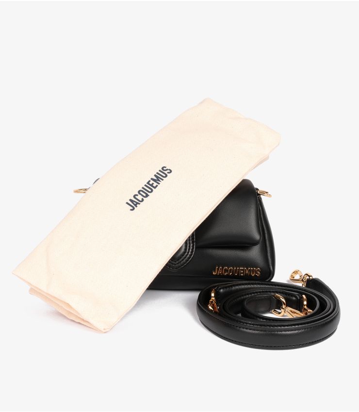 Jacquemus Black Lambskin Leather Le Petit Bambimou HB5429 | Xupes
