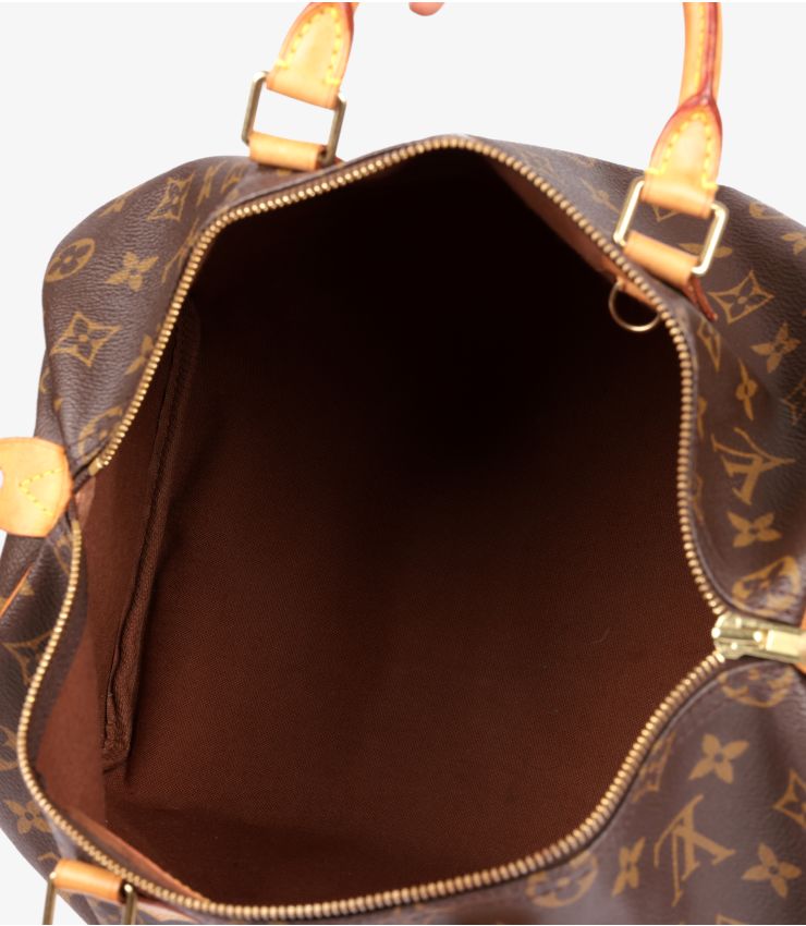 Louis Vuitton Brown Monogram Canvas Speedy 35 HB5567 | Xupes