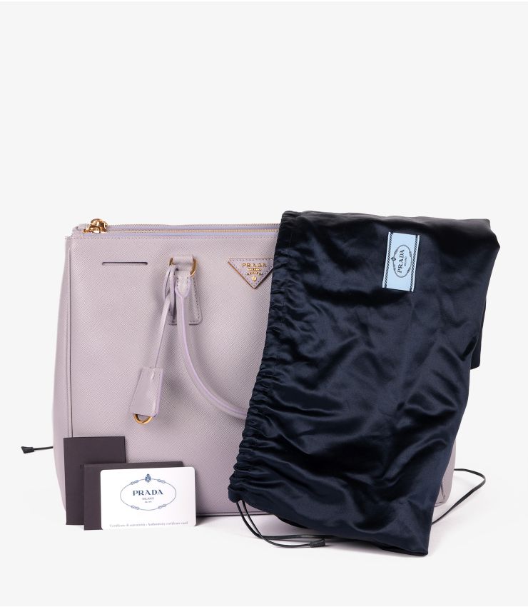 Glicine Saffiano Lux Leather Special Order Large Galleria Tote