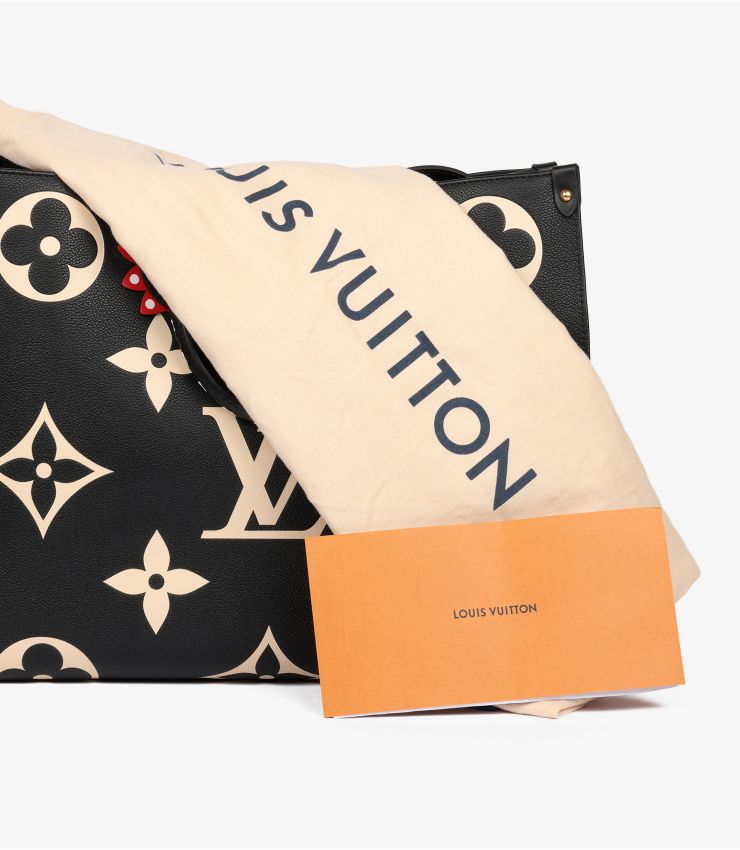 Louis Vuitton Black & Beige Giant Empreinte Onthego GM | HB5779
