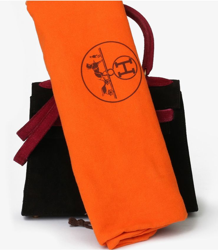 Hermès Pre-Owned Black, Framboise Kelly 20cm JJLG036 | Xupes