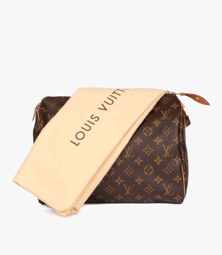 Louis Vuitton ブラウン エナメルバッグ Louis Vuitton Brown Monogram Canvas Speedy 30cm CB1050 | Xupes