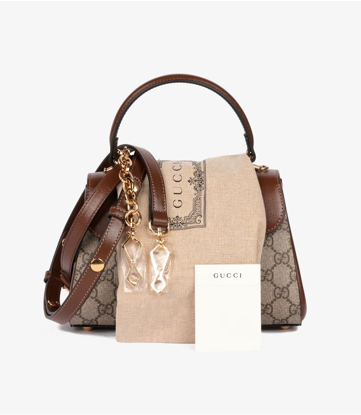 Gucci GG Supreme Mini Horsebit 1955 Top Handle Bag CB1132
