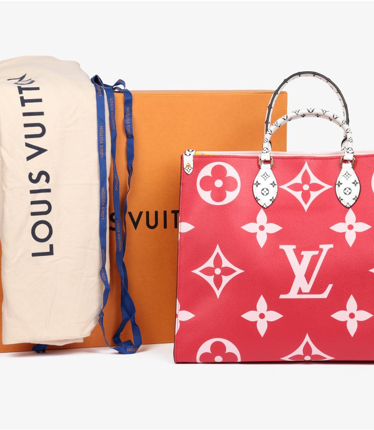 Louis Vuitton Red Giant Monogram Onthego GM CB1158 Xupes