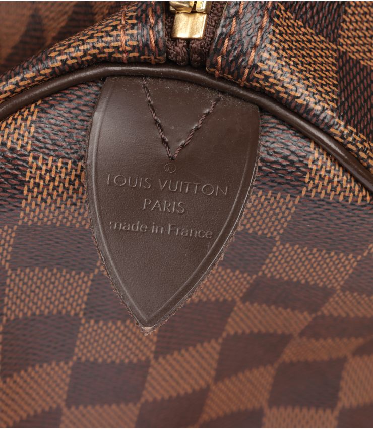 Louis Vuitton Pre-Owned Brown Coated Canvas Speedy 35 HB5311 | Xupes