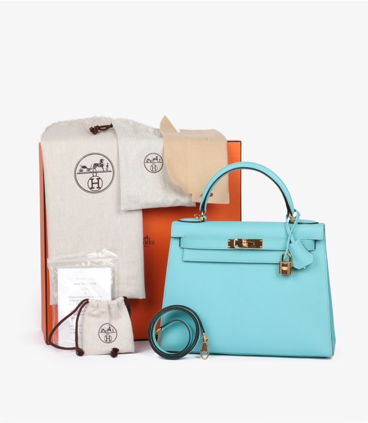 Hermes Kelly Bag Blue Atoll Hermes Hermès Blue Atoll Epsom Kelly
