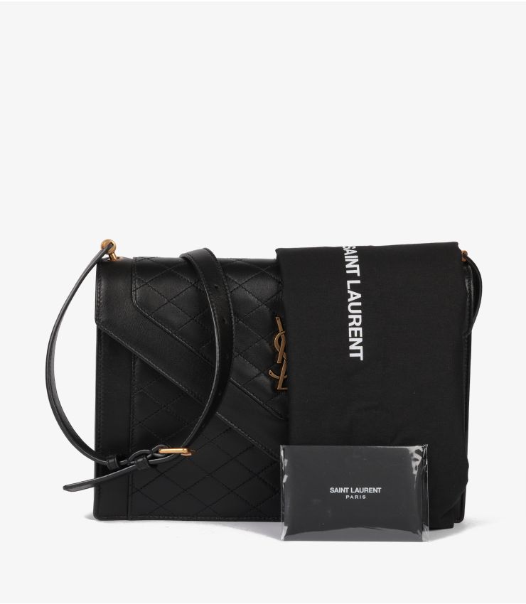 Saint Laurent Black Quilted Lambskin Gaby Satchel HB5446 | Xupes
