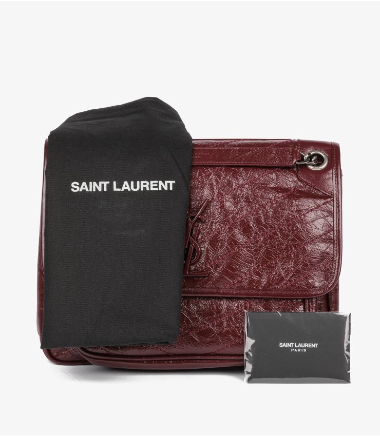 Saint Laurent Rouge Legion Calfskin Medium Niki HB5079 | Xupes