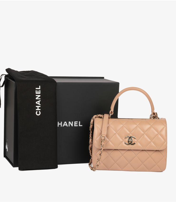 Chanel Pre-Owned Small Trendy CC Top Handle Flap Bag HB5282 | Xupes