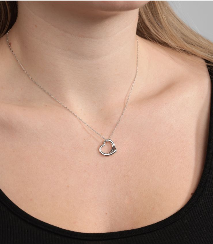 heart Tiffany & Co. Elsa Peretti Open Heart Pendant J1529 | Xupes