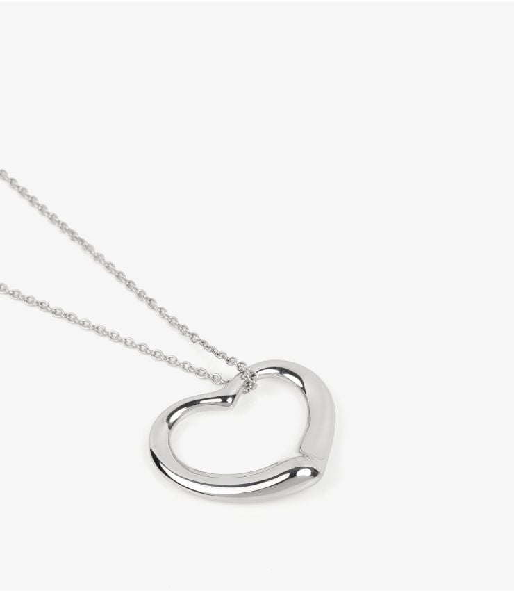 Tiffany ネックレス Tiffany & Co. Pre-Owned Silver Open Heart 27mm Pendant J1578