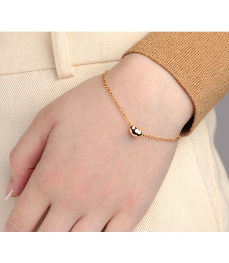 Tiffany & Co. Pre-Owned Rose Gold Bean Design Bracelet J1597