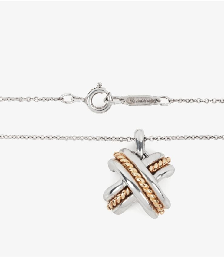 Tiffany & Co. Pre-Owned Signature Bi-metal Pendant J1624 | Xupes