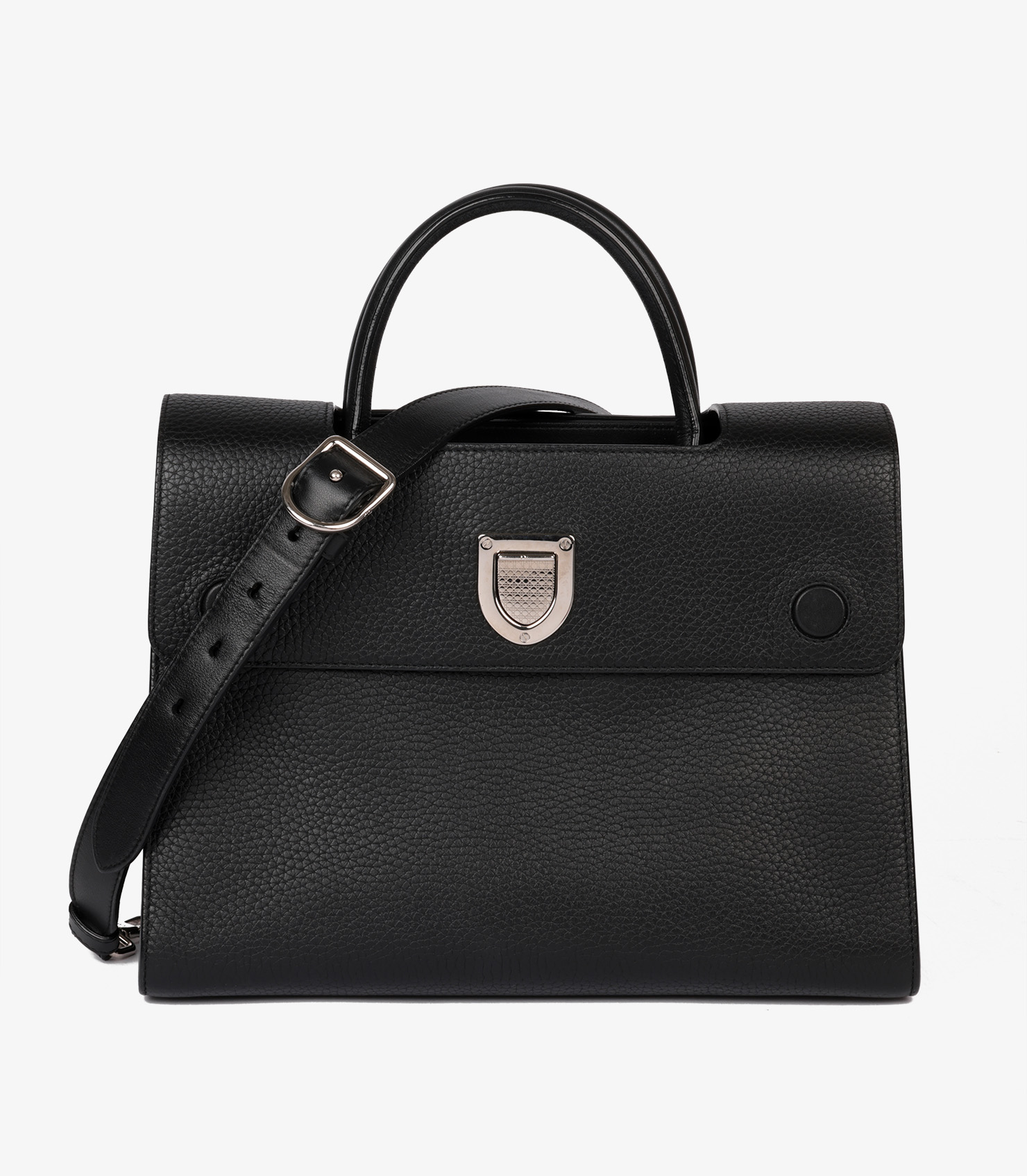 Christian Dior Black Vintage Top Handle Box Bag HB4508 | Xupes