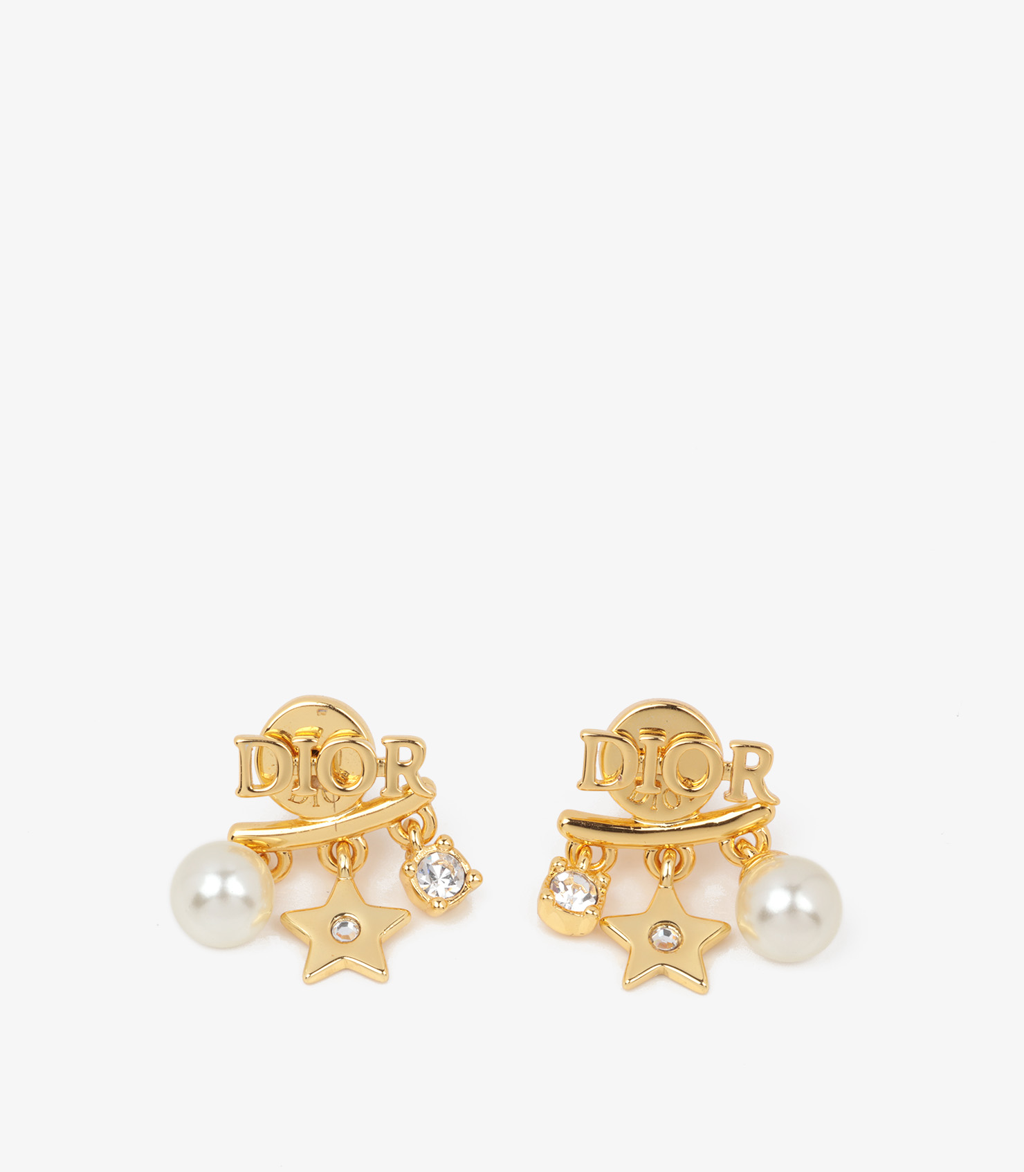 Crystal & Resin Pearl Dio(r)evolution Earrings
