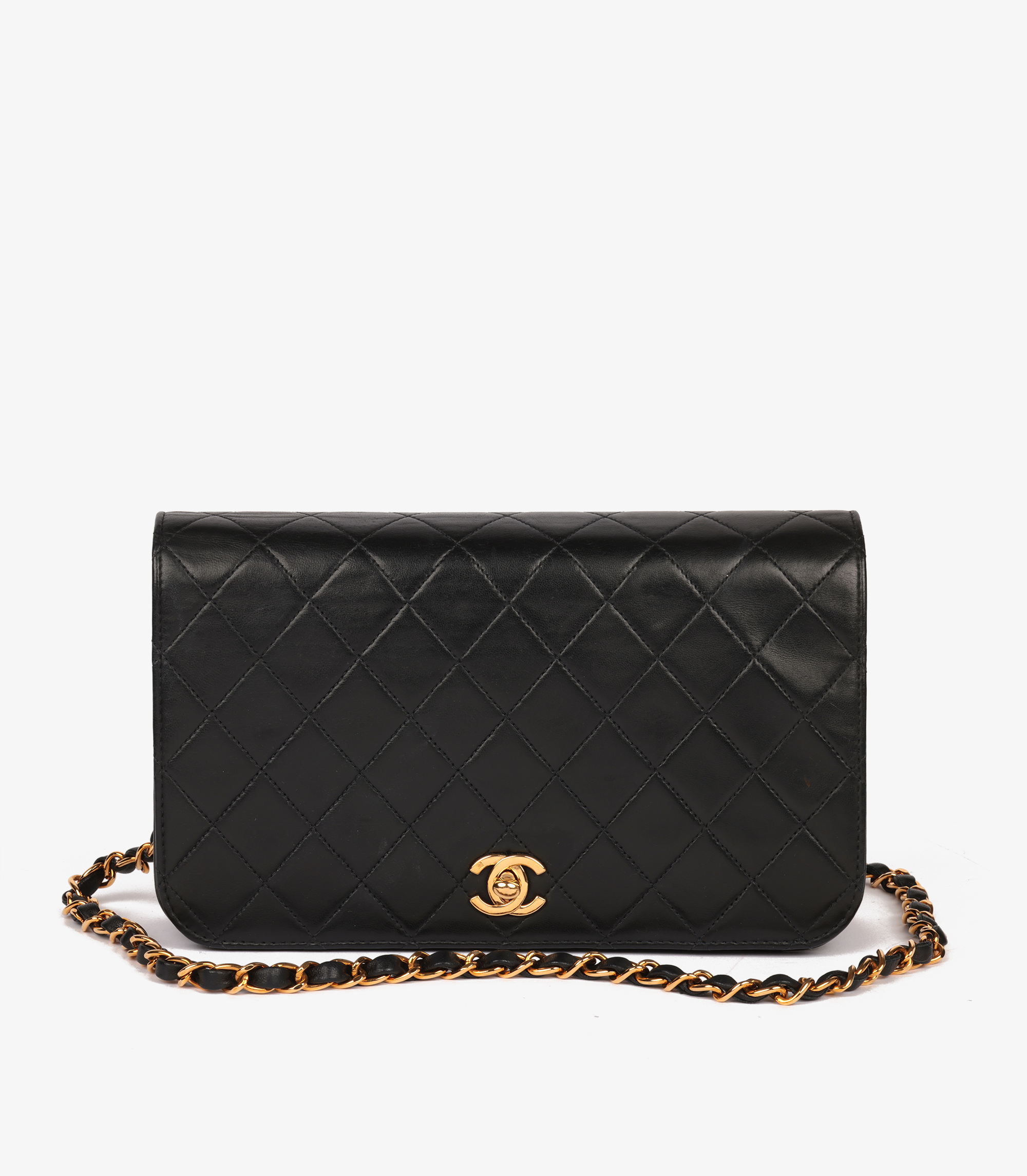 Chanel vintage leather quilted CC bag  2000s second hand Lysis