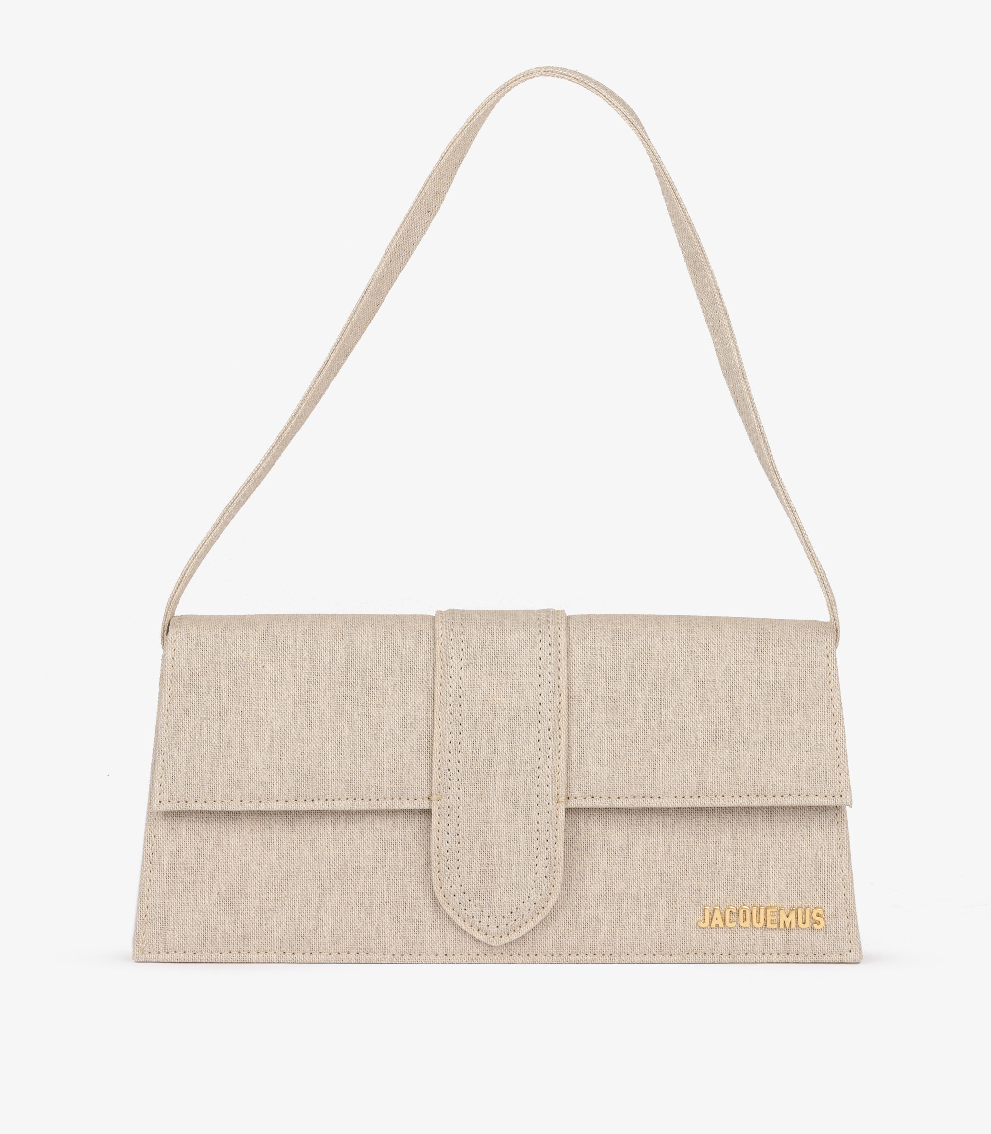 Jacquemus Pre-Owned Beige Linen Le Bambino Long HB5385 | Xupes
