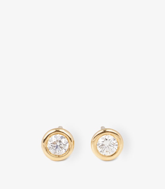 0.16ct Brilliant Cut 18ct Yellow Gold Elsa Peretti Diamonds by the Yard Stud Earrings