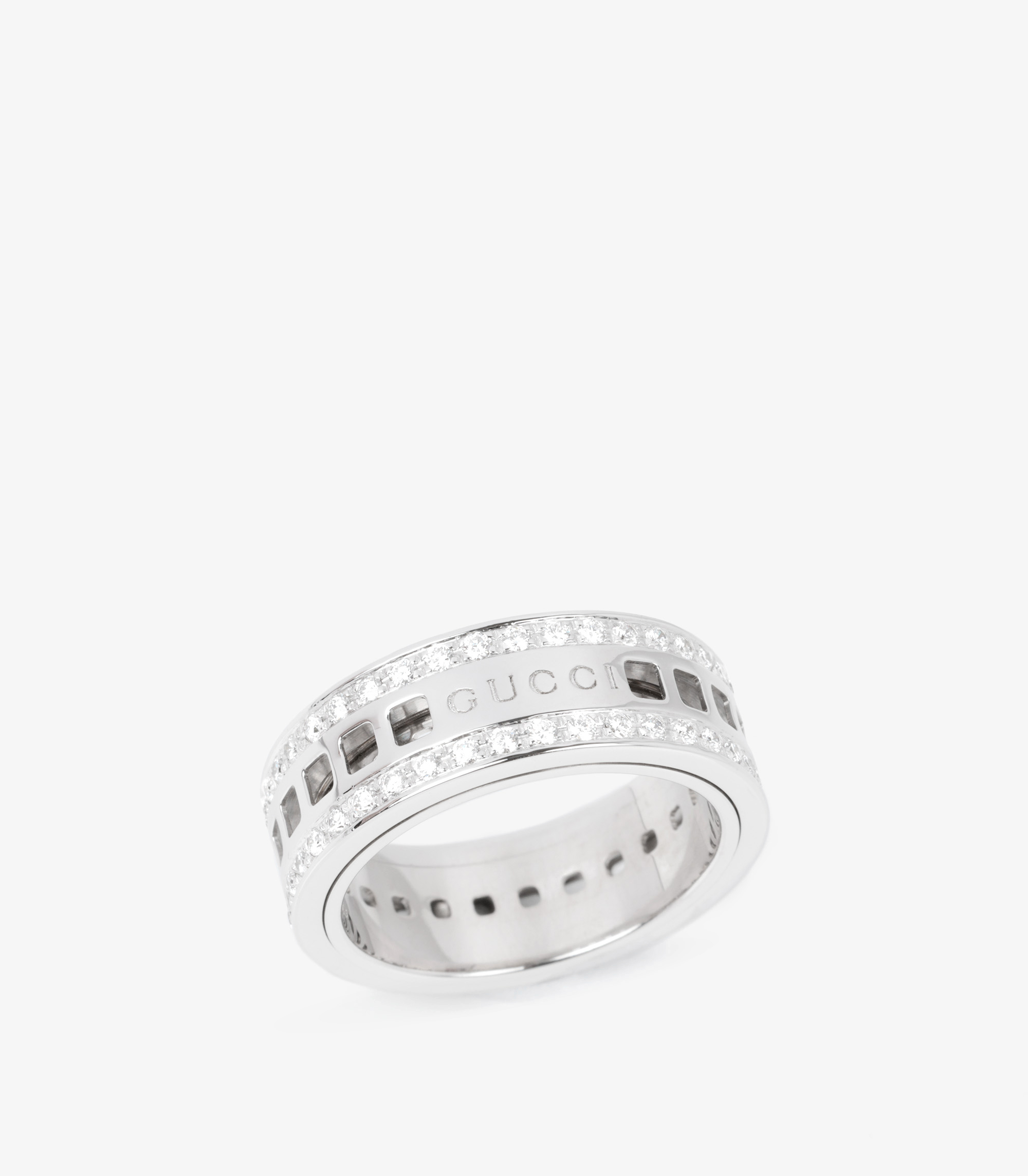 Diamond Set Spinner Ring