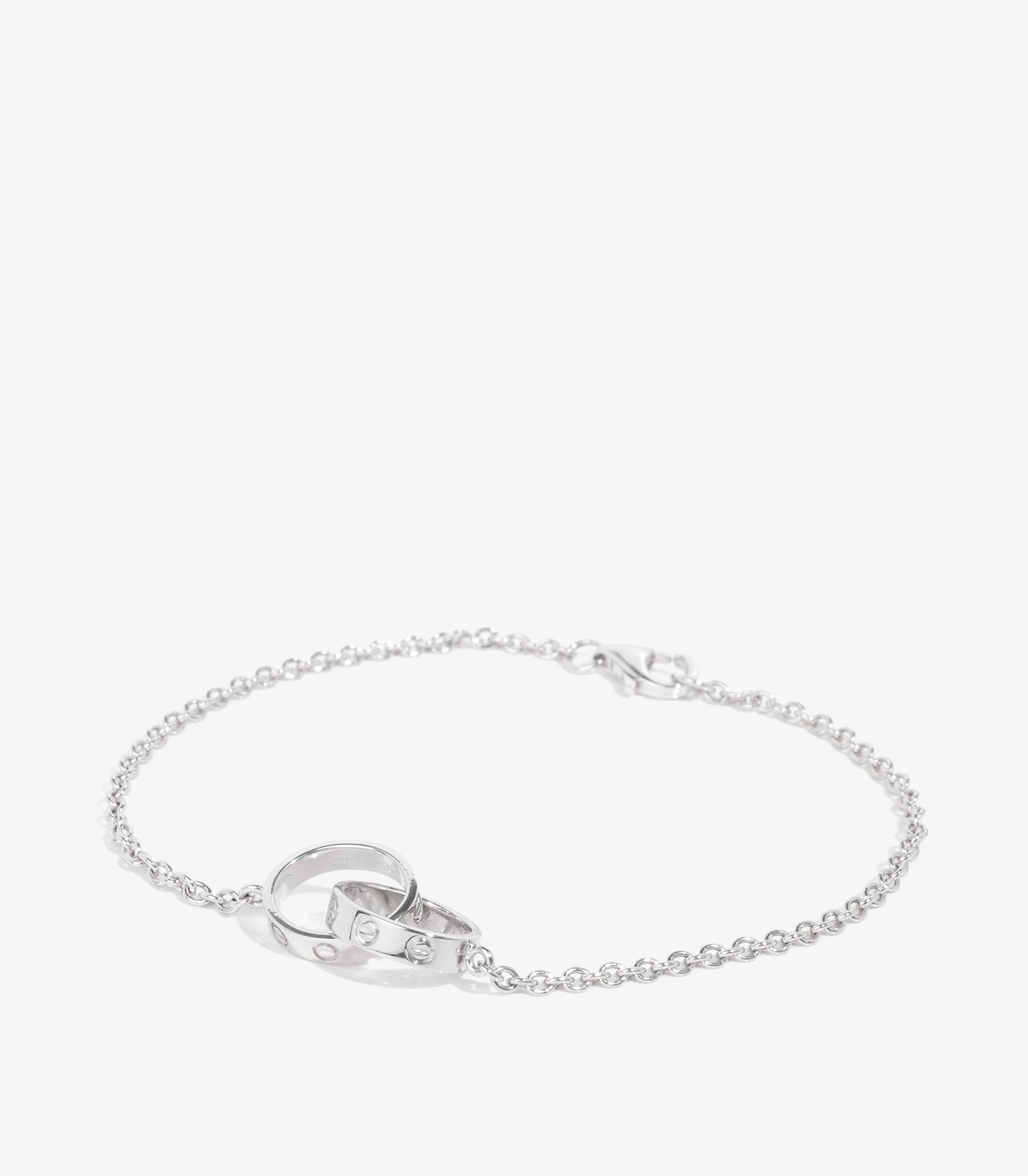 18ct White Gold Baby Love Bracelet