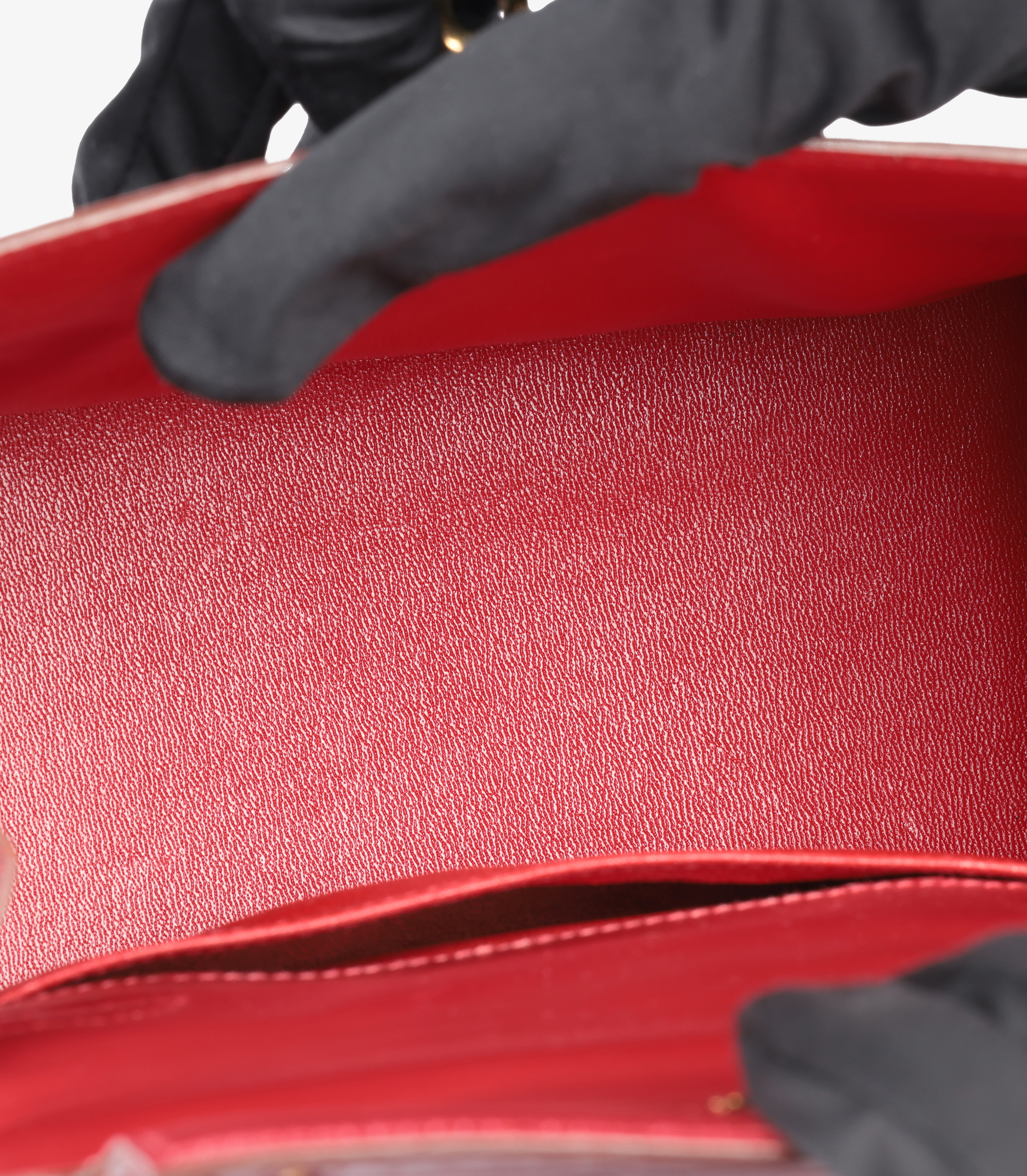 Rouge H Shiny Alligator Leather Vintage Kelly 20cm