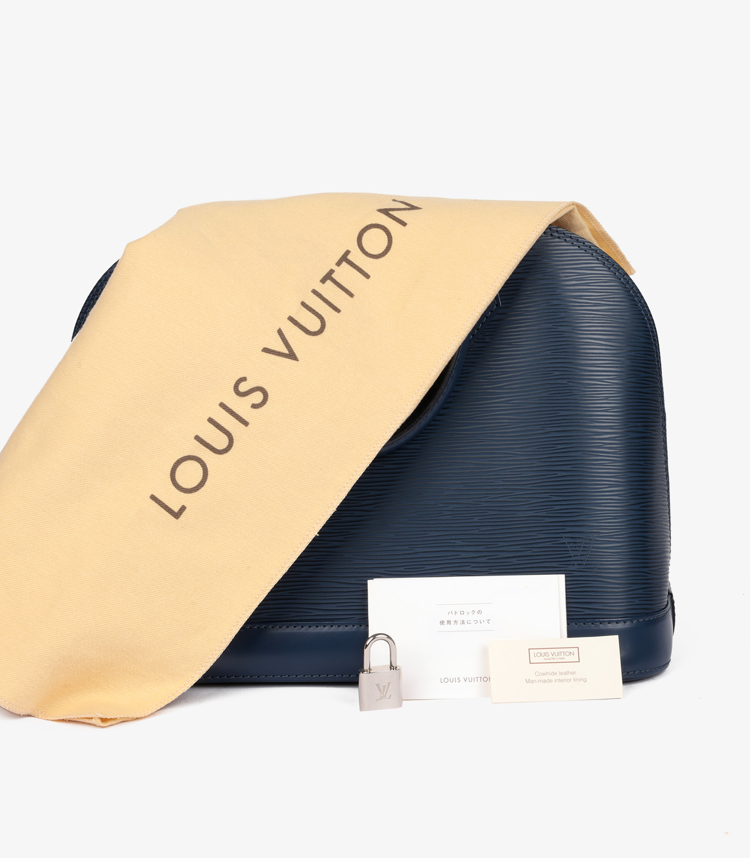 Louis Vuitton Pre-Loved Indigo Epi Leather Alma PM HB5566 Louis Vuitton Pre-Loved Indigo Epi Leather Alma PM HB5566