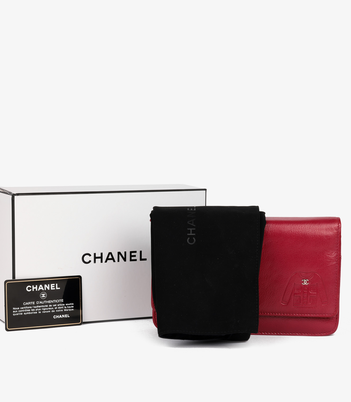 Chanel Red Mademoiselle Jacket Wallet-on-Chain WOC CB1124