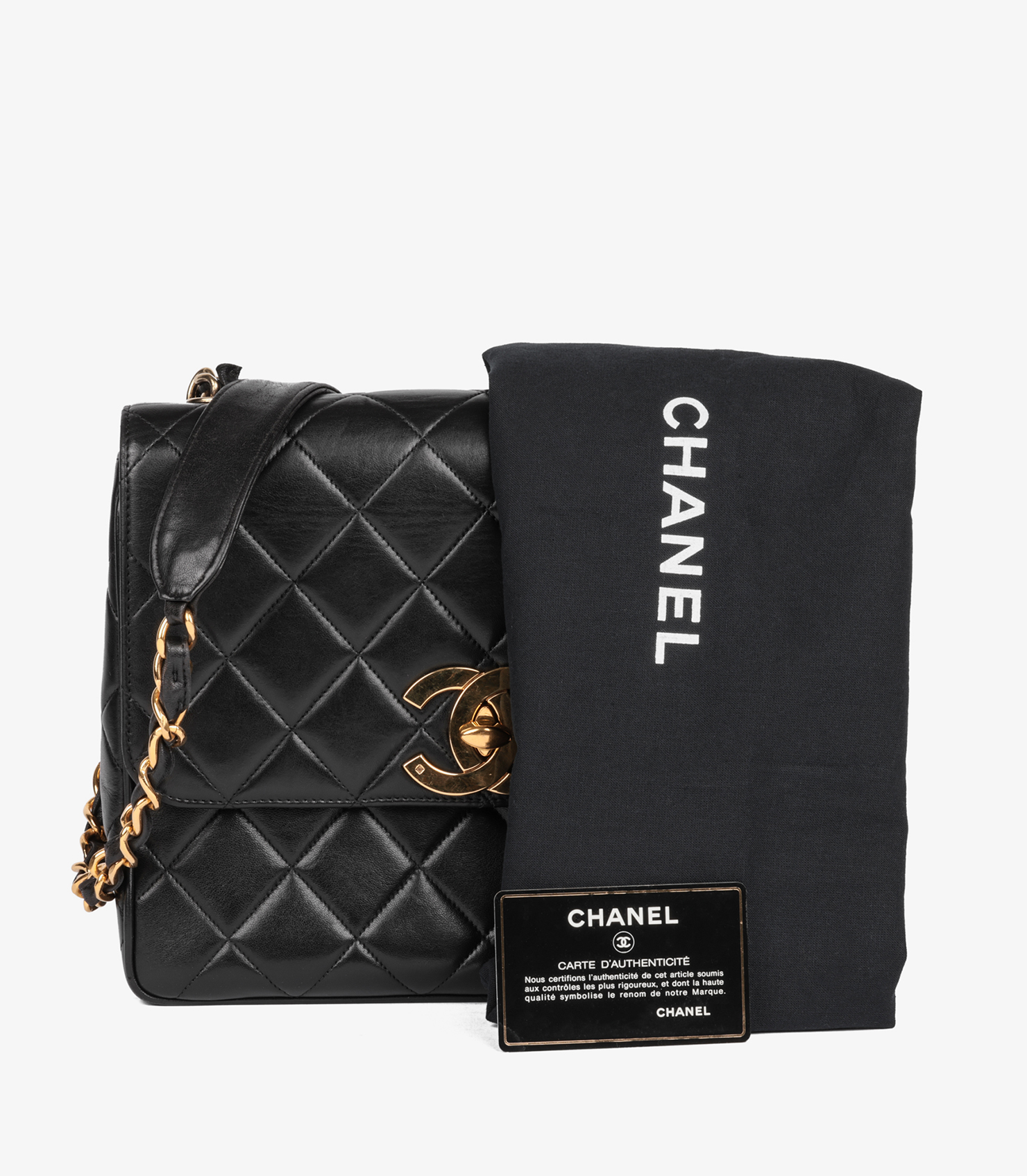 Chanel Black Velvet Pearl Crush Mini Square Flap | myGemma