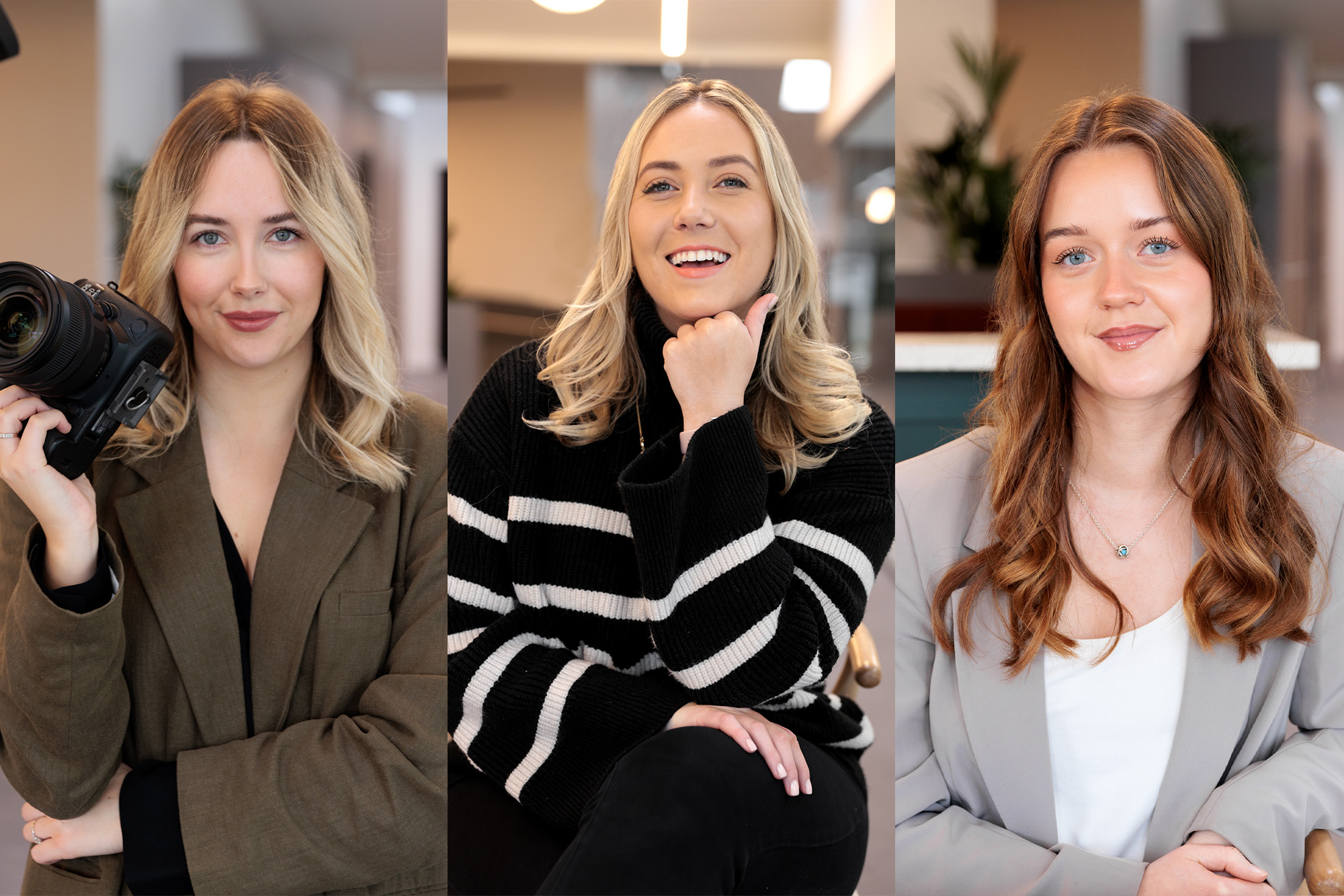 Xupes Creative and Marketing Team. Alice Martin-Smith, Sophia Colkett, Emily Raymond.