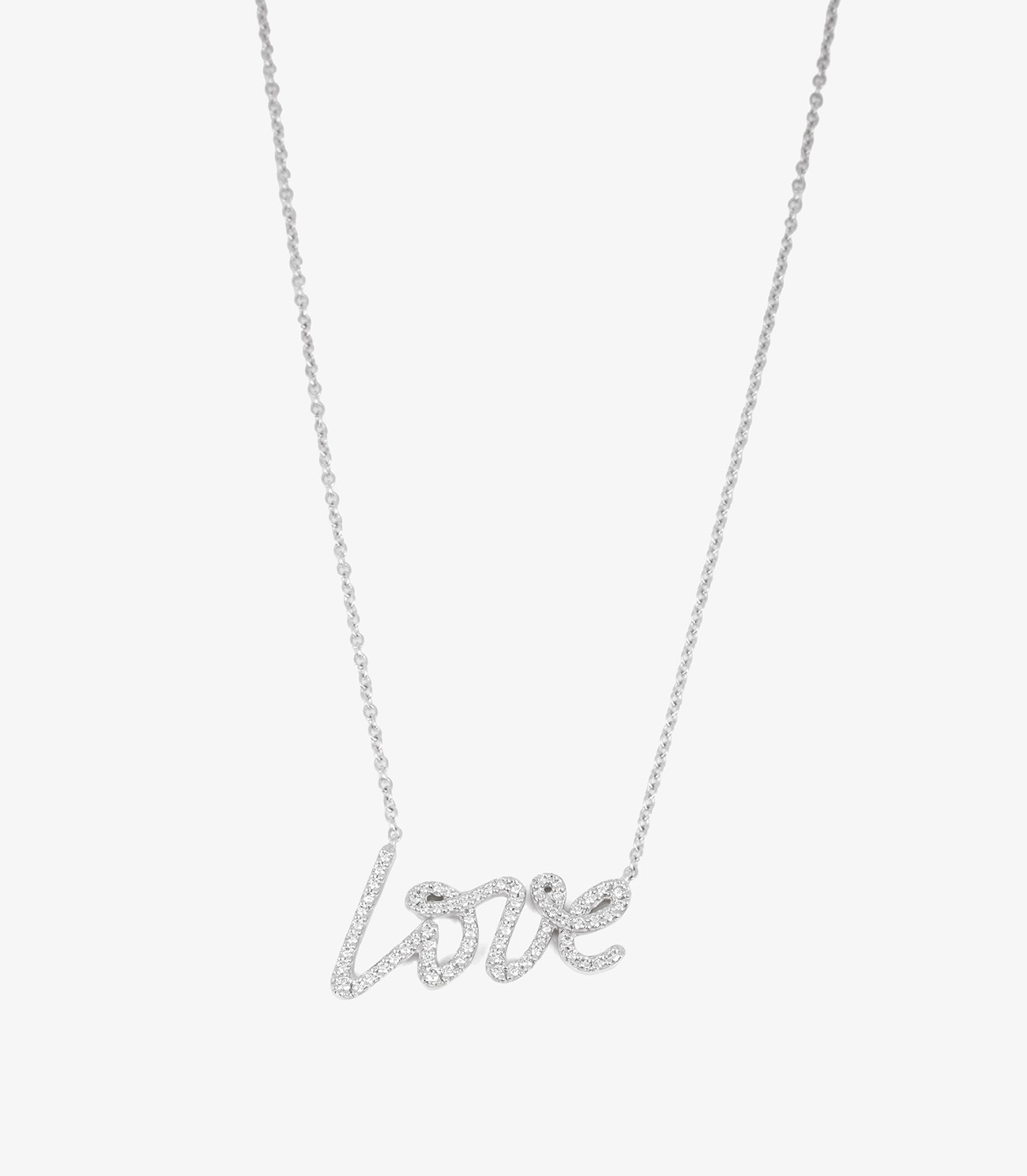 Tiffany & Co. Diamond Set 18ct White Gold Paloma Picasso Graffiti Love Pendant