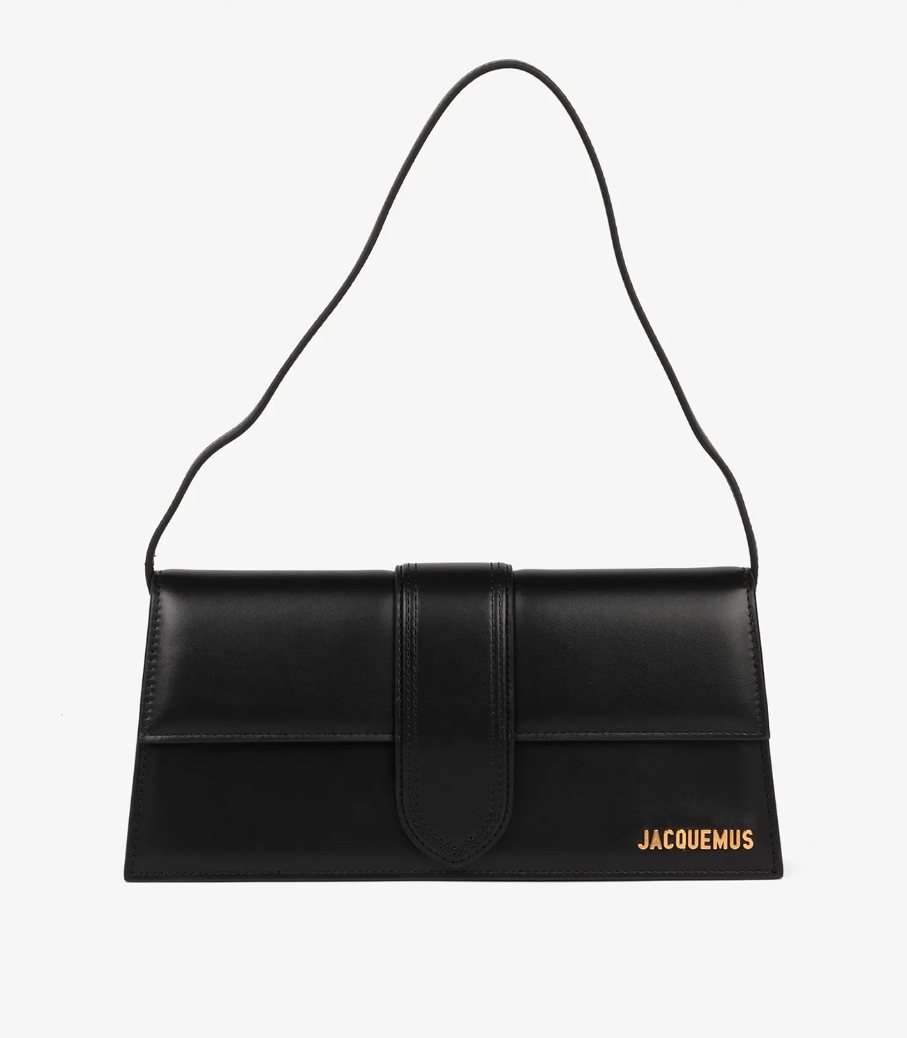 Jacquemus Black Smooth Calfskin Leather Le Bambino Long