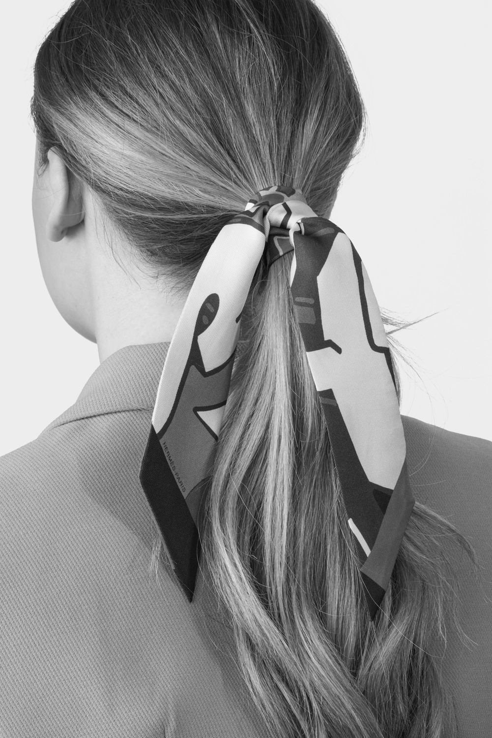 Hermès Twilly Scarf in Hair