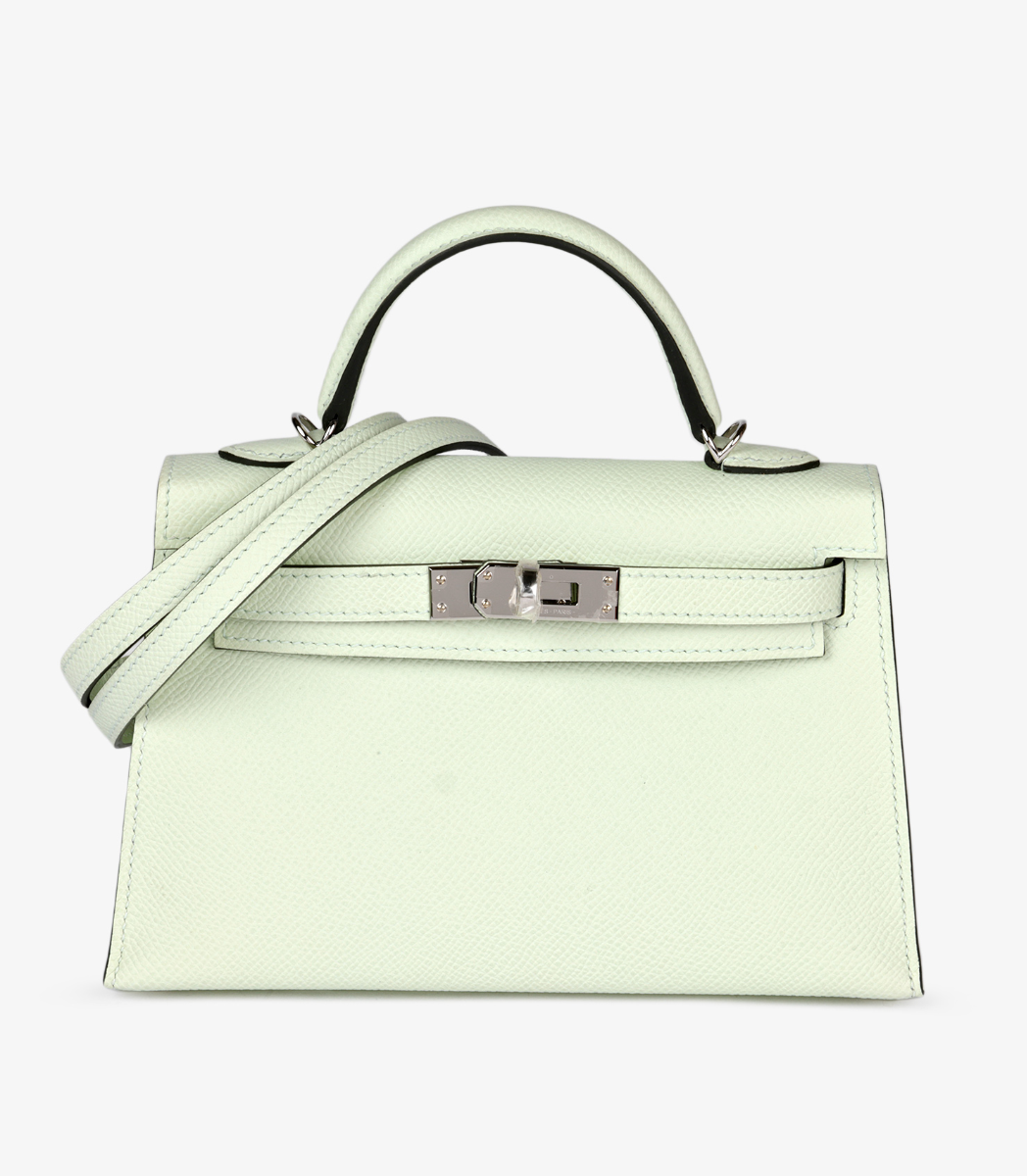 Hermès Vert Fizz Epsom Leather Mini Kelly 20cm II Sellier from Xupes
