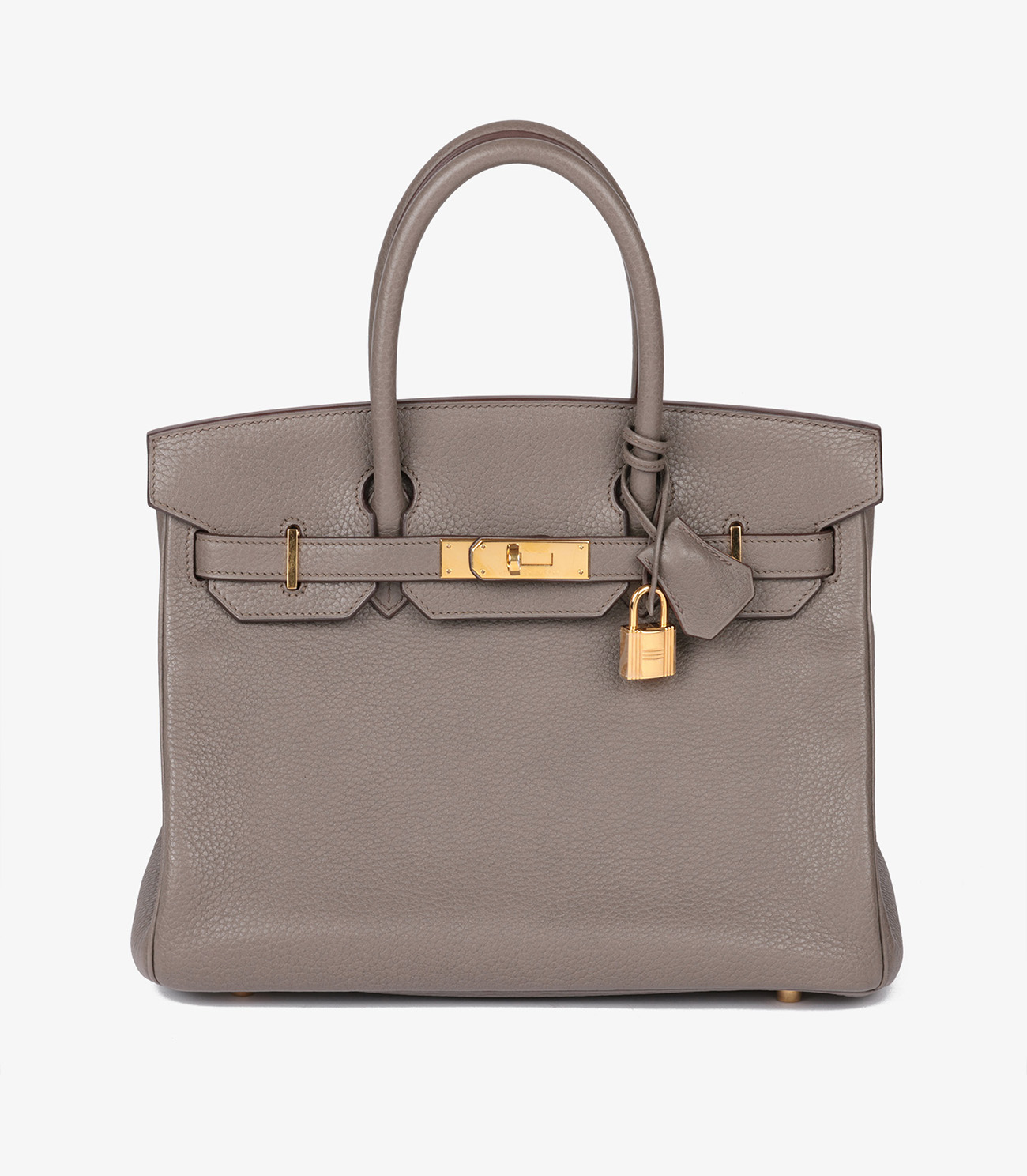 Hermès Etain Togo Leather Birkin 30cm Retourne